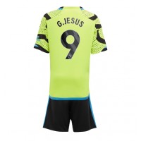 Camiseta Arsenal Gabriel Jesus #9 Segunda Equipación Replica 2023-24 para niños mangas cortas (+ Pantalones cortos)